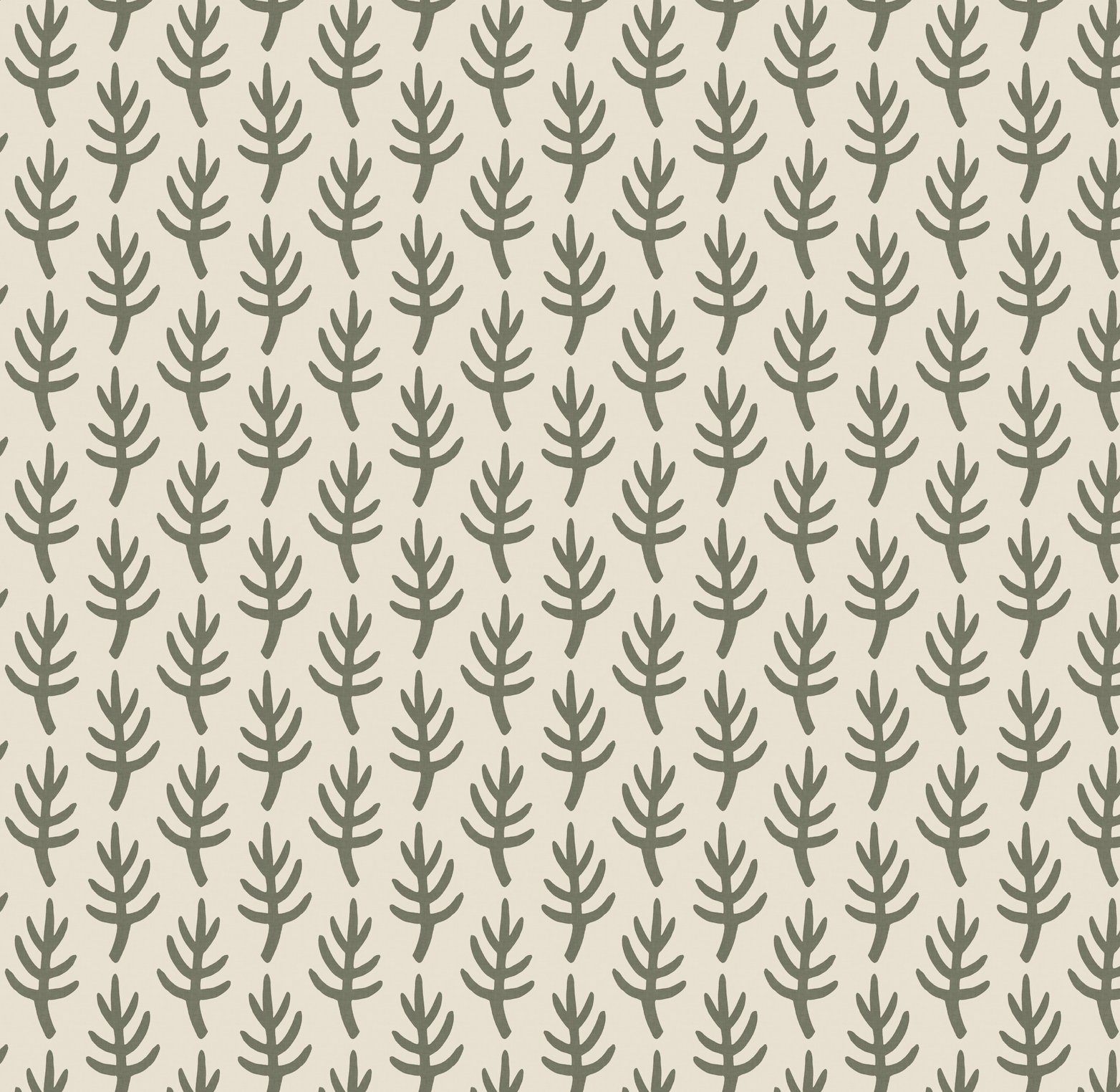 abstract branch - olive on cream