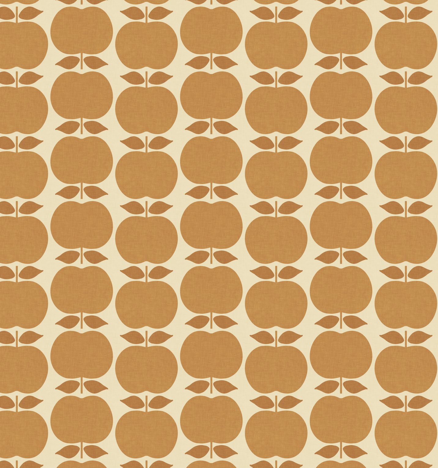 retro kitchen apples muted orange