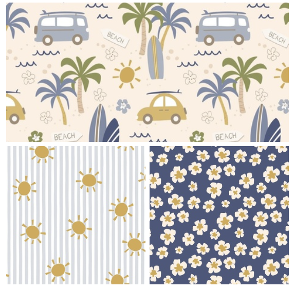 retro summer - blue
