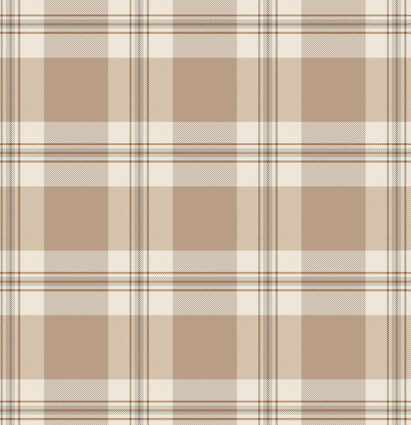 rustic plaid - caramel brown