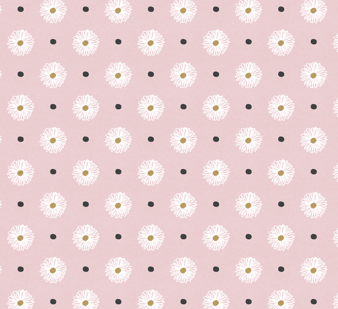 daisy dots - pink