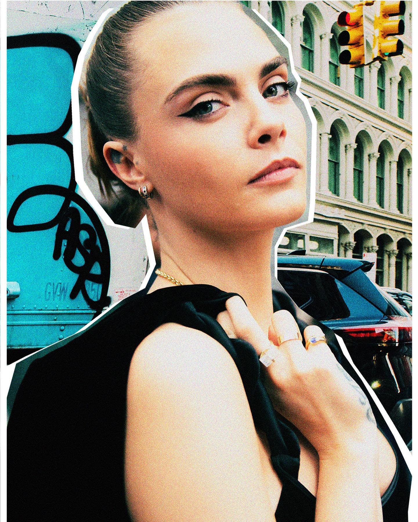 @caradelevingne @emporioarmani 🖤
#mfw #milan #caradelevingne #portrait
@ketchupfiles