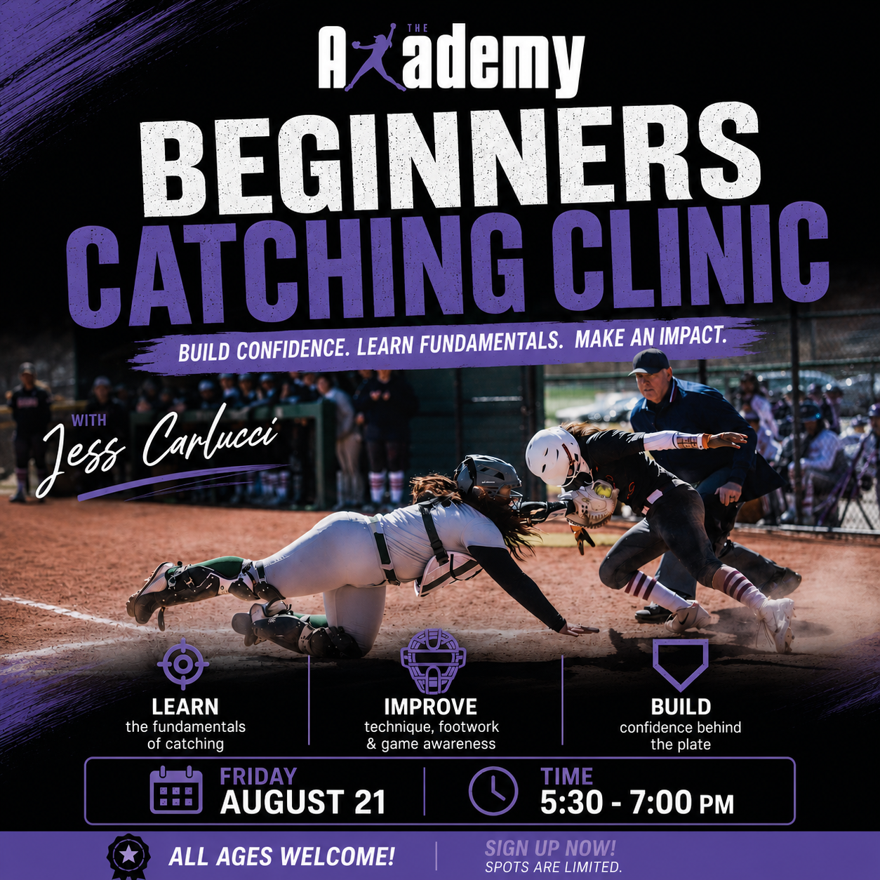Friday, August 21 | Beginners Catching Clinic