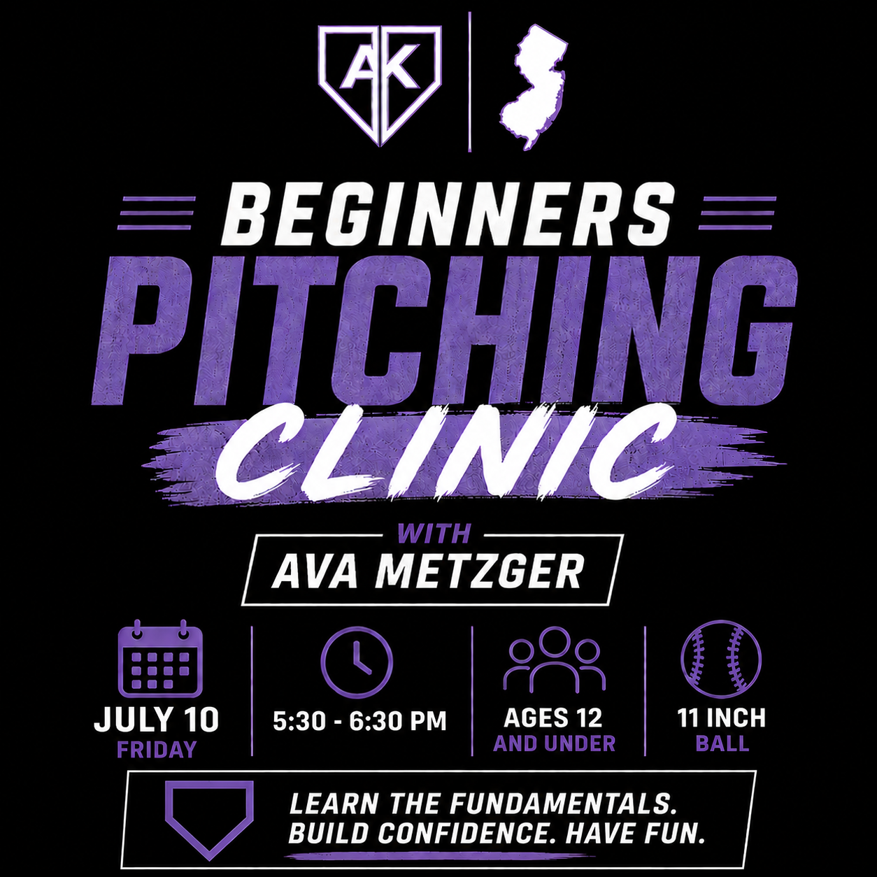 Friday July, 10 - Beginners Pitching Clinic