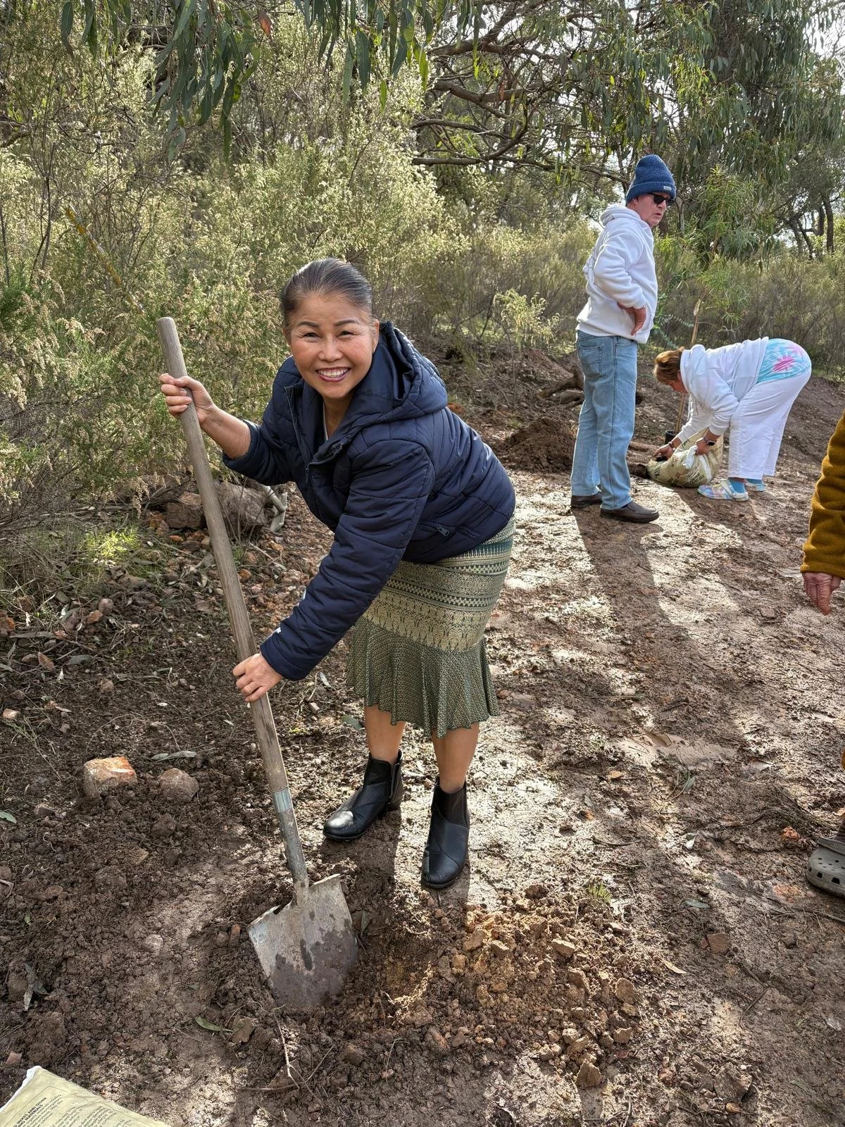 Planting the garden for Tan Ajahn Dtun's new kuti  2026