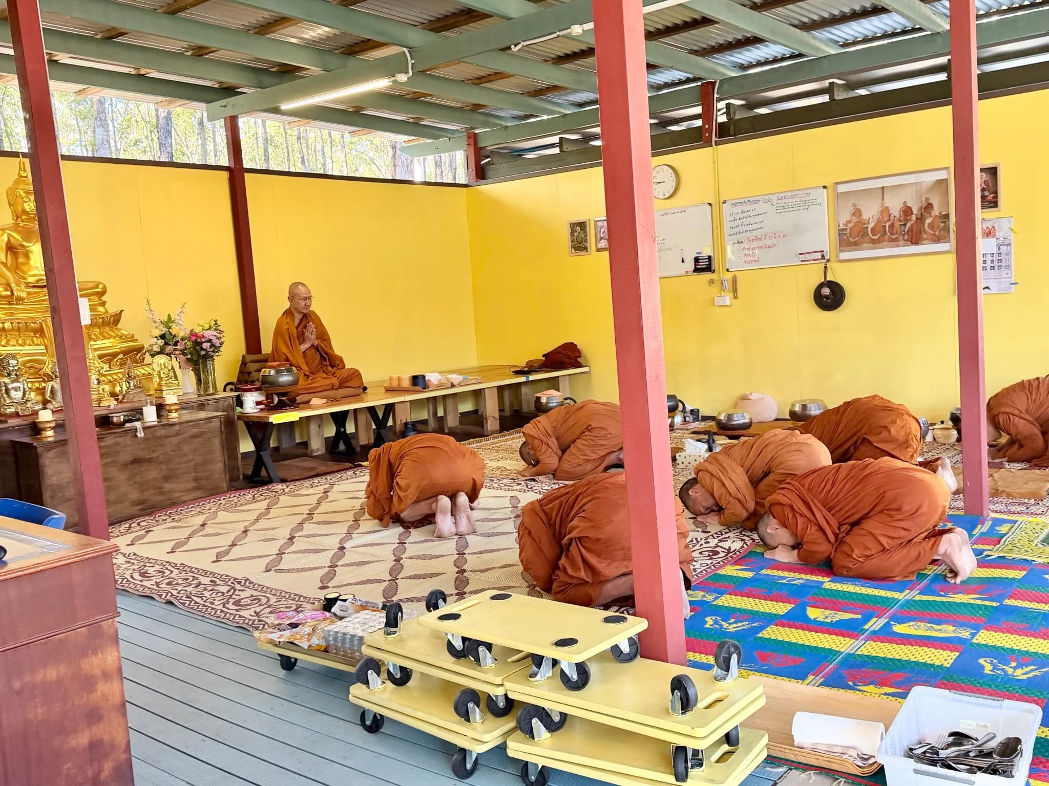 Tan Ajahn Dtun visit to Wat Buddha Metta, Kempsey March 2026