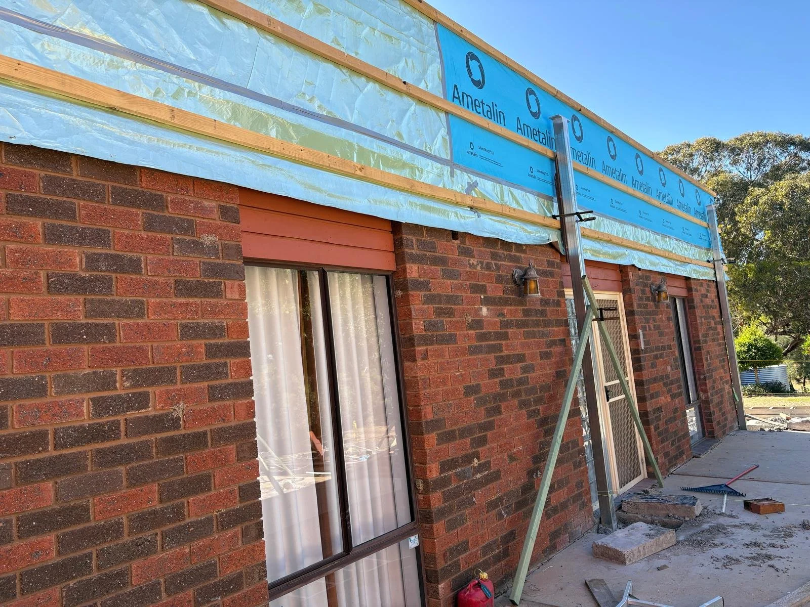 Construction of the new verandah 2025