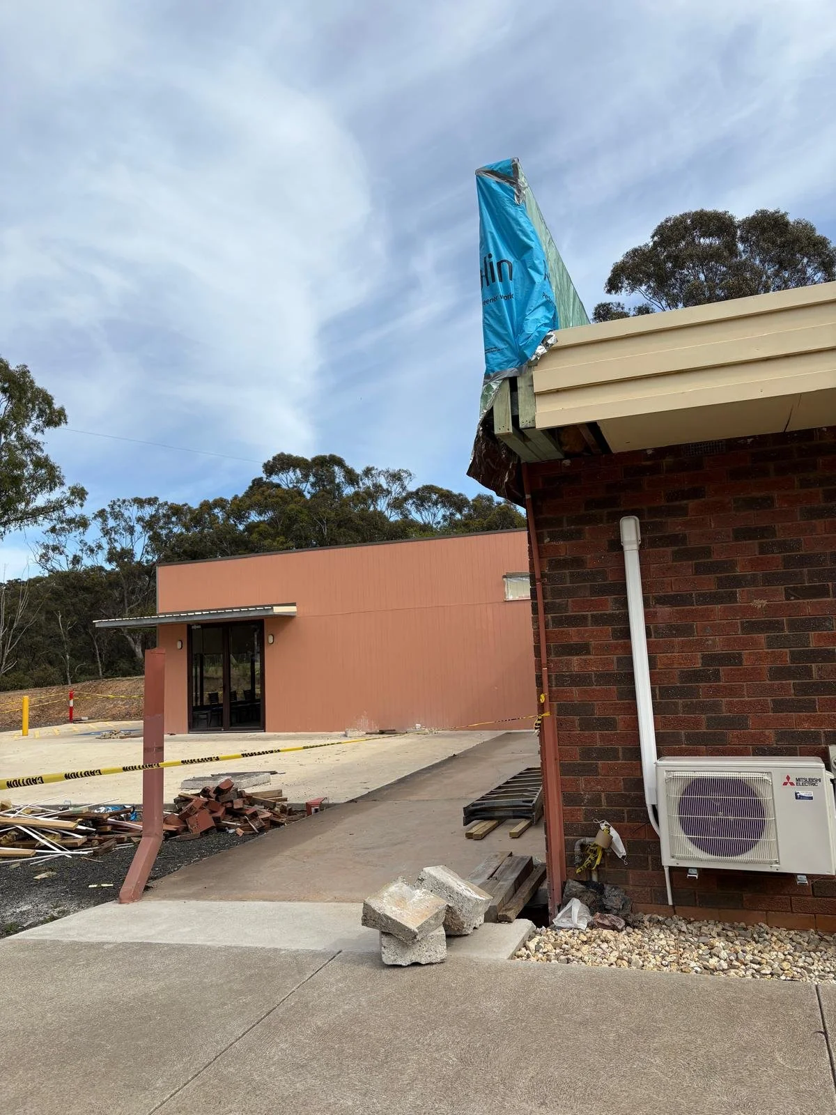 Construction of the new verandah 2025