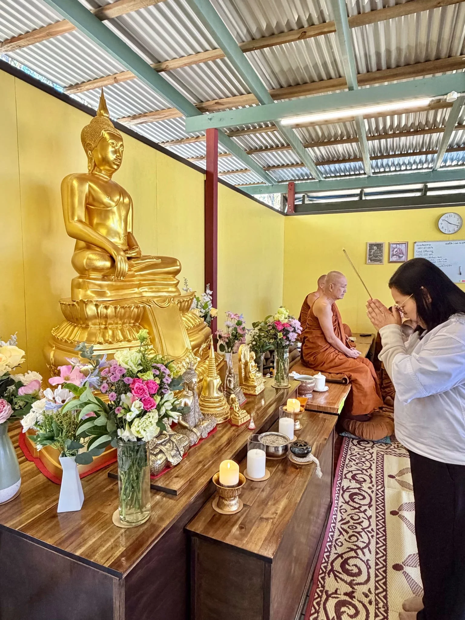 Tan Ajahn Dtun visit to Wat Buddha Metta, Kempsey March 2026