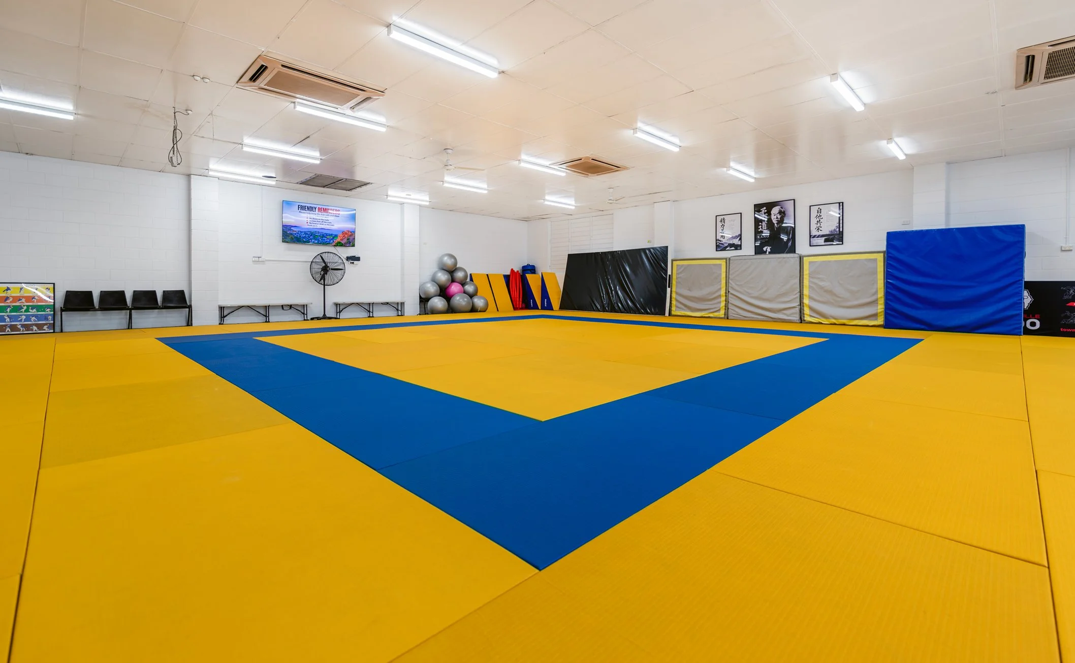 August 2026 saw Townsville Judo move into a bigger, better space at Wulguru. 12m x 13m permanent mat area.