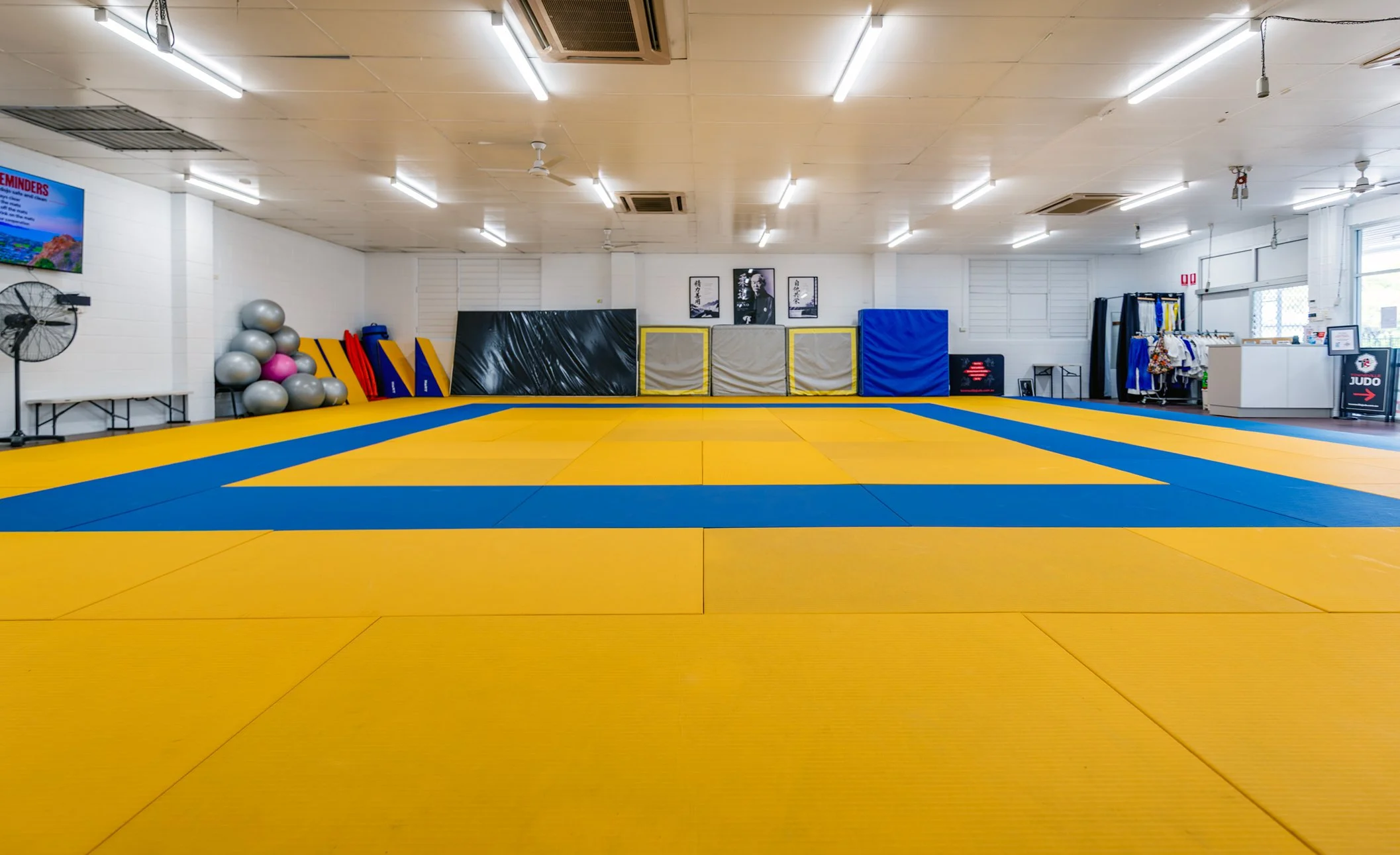 August 2026 saw Townsville Judo move into a bigger, better space at Wulguru. 12m x 13m permanent mat area.