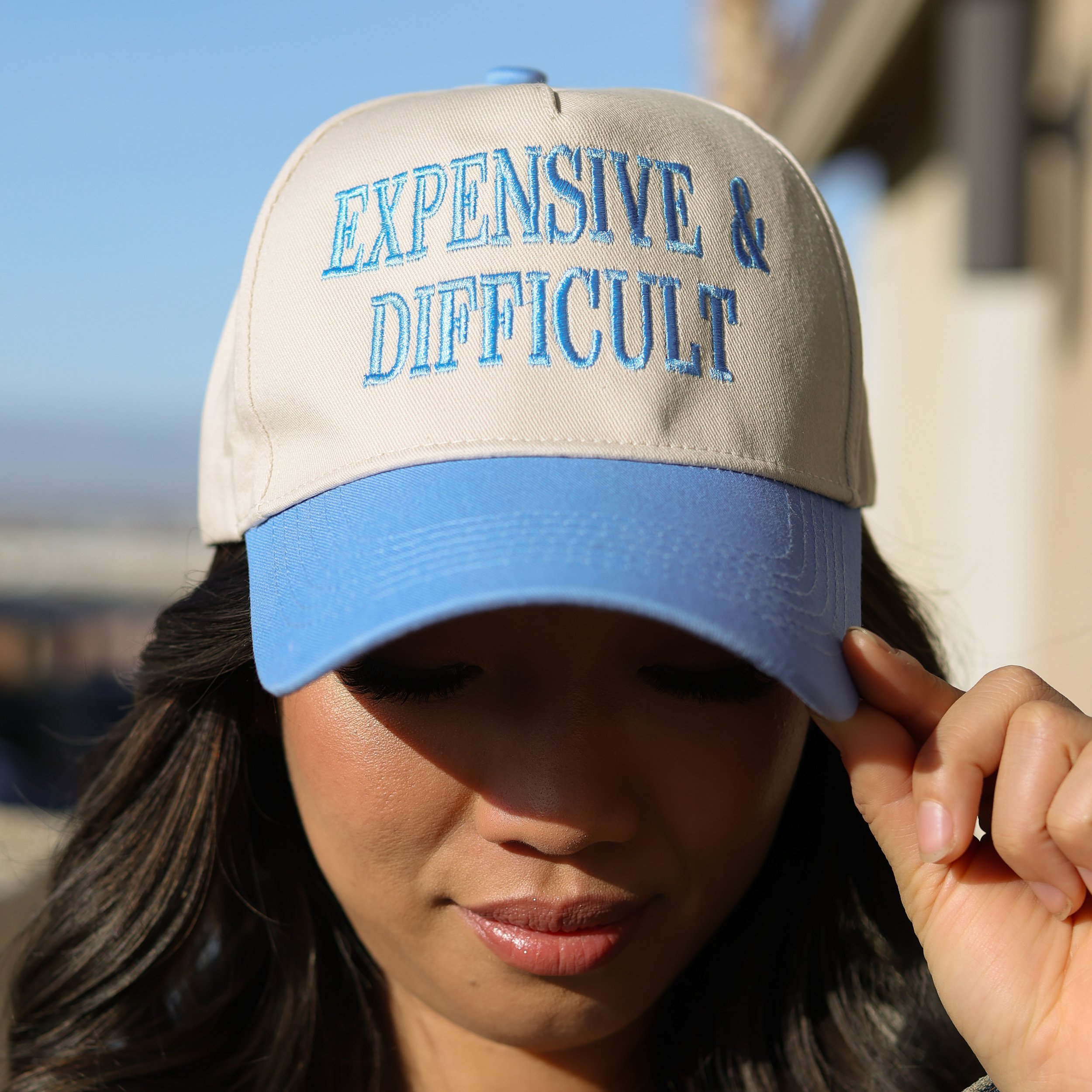 Expensive & Difficult Canvas Trucker Hat