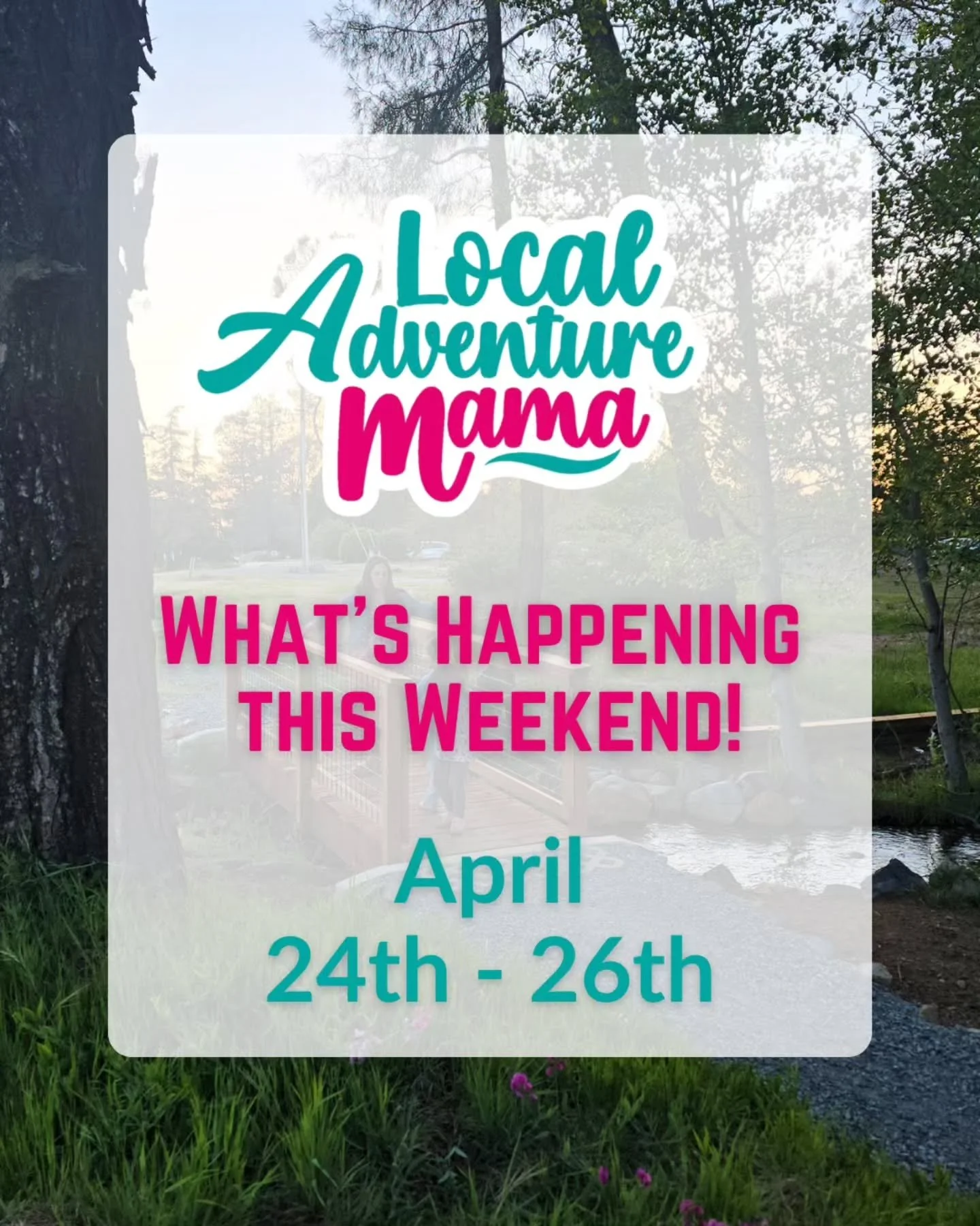 What's happening this weekend?

April 24th - 26th

I curate weekend happenings every Thursday and weekly happenings every Sunday! Enjoy features of places we've been and loved. 

Have a suggestion for a feature? Please let us know. 

Don't forget to 