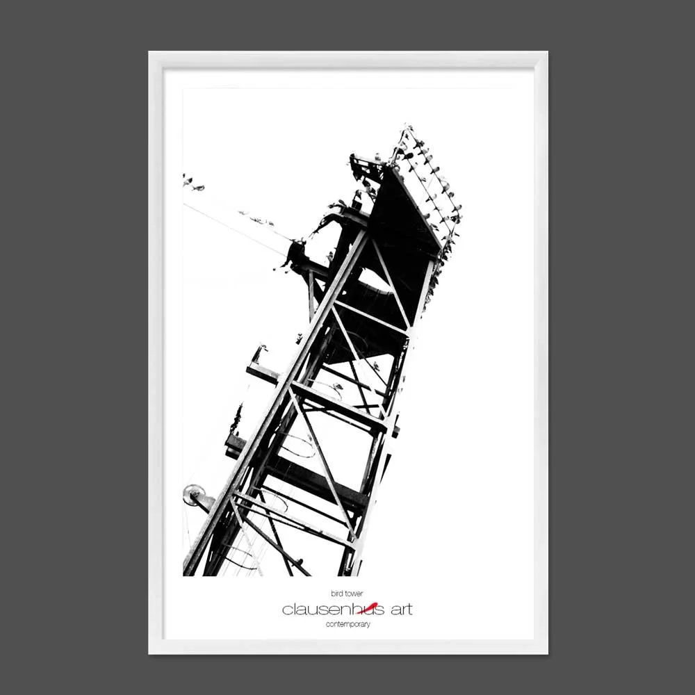 Titel: Vogelturm (grafische Linie)