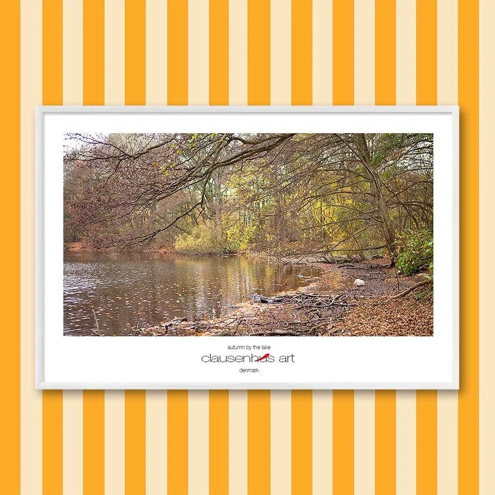 Titel: Herbst am See (grafische Linie)