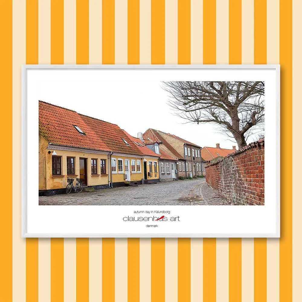 Titel: Herbsttag in Kalundborg (grafische Linie)