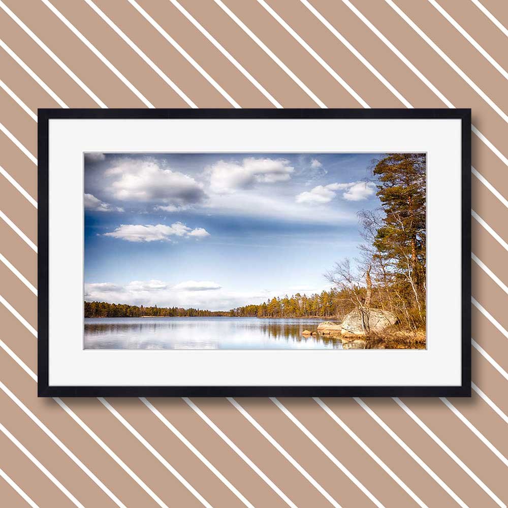 titel: ruhiger waldsee
