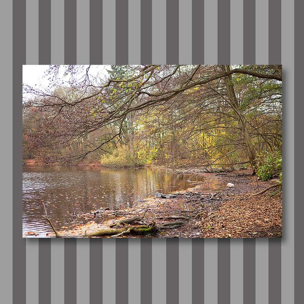 Titel: Herbst am See (Leinwand)