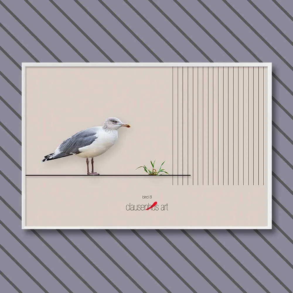 Titel: Vogel 8 (grafische Linie)