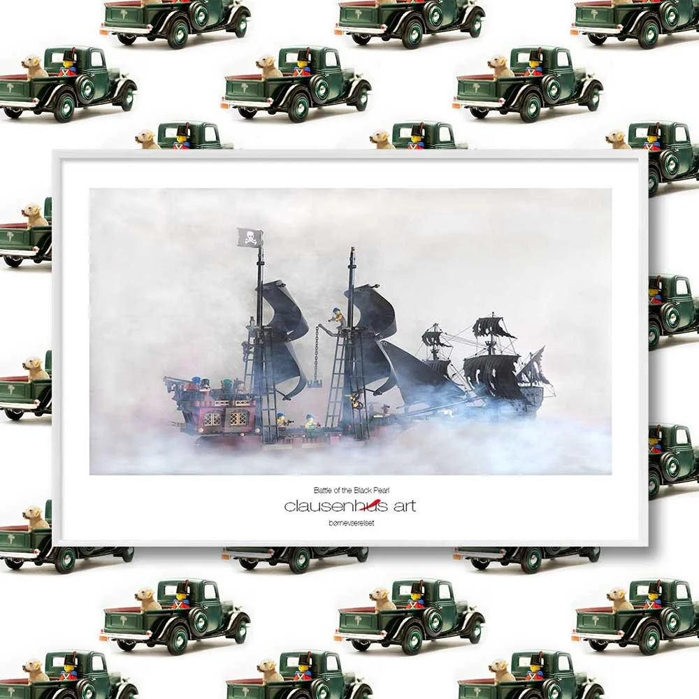 Titel: Schlacht um die Black Pearl (Grafik-Linie)