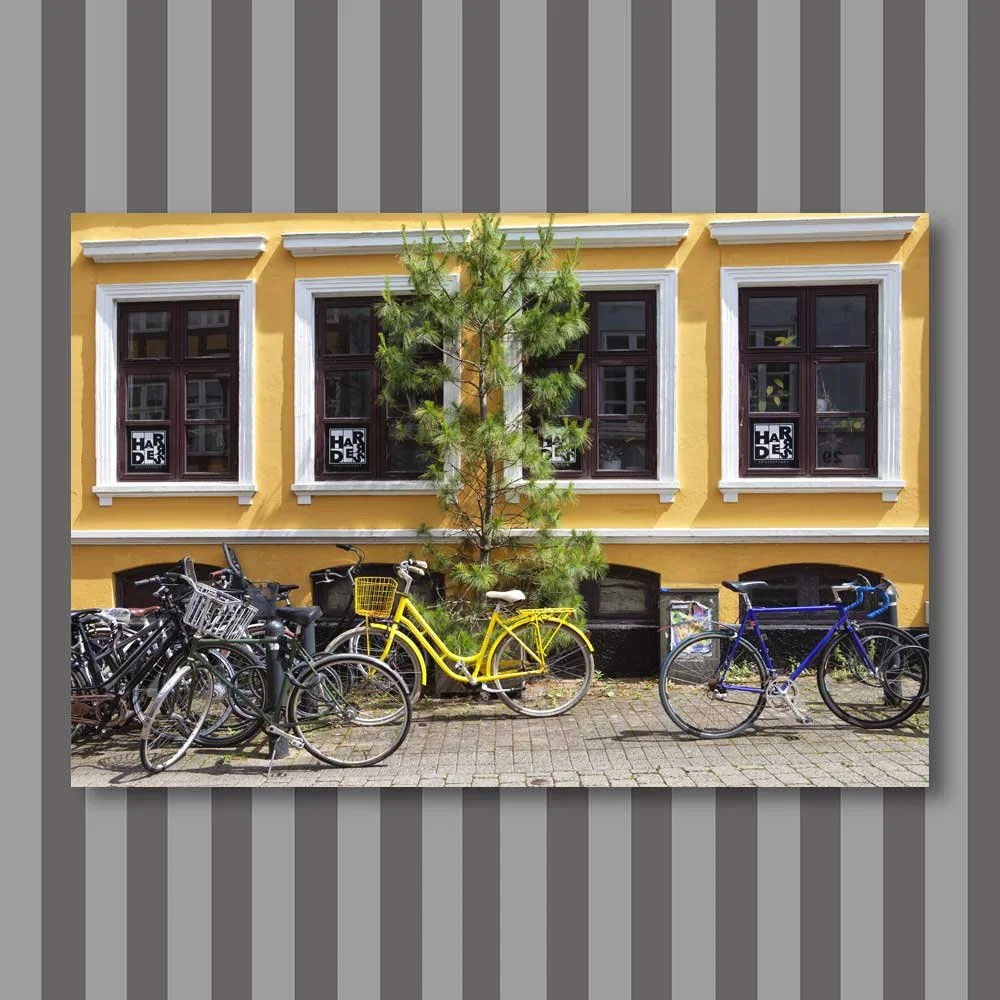 Titel: Gelbes Fahrrad (Leinwand)