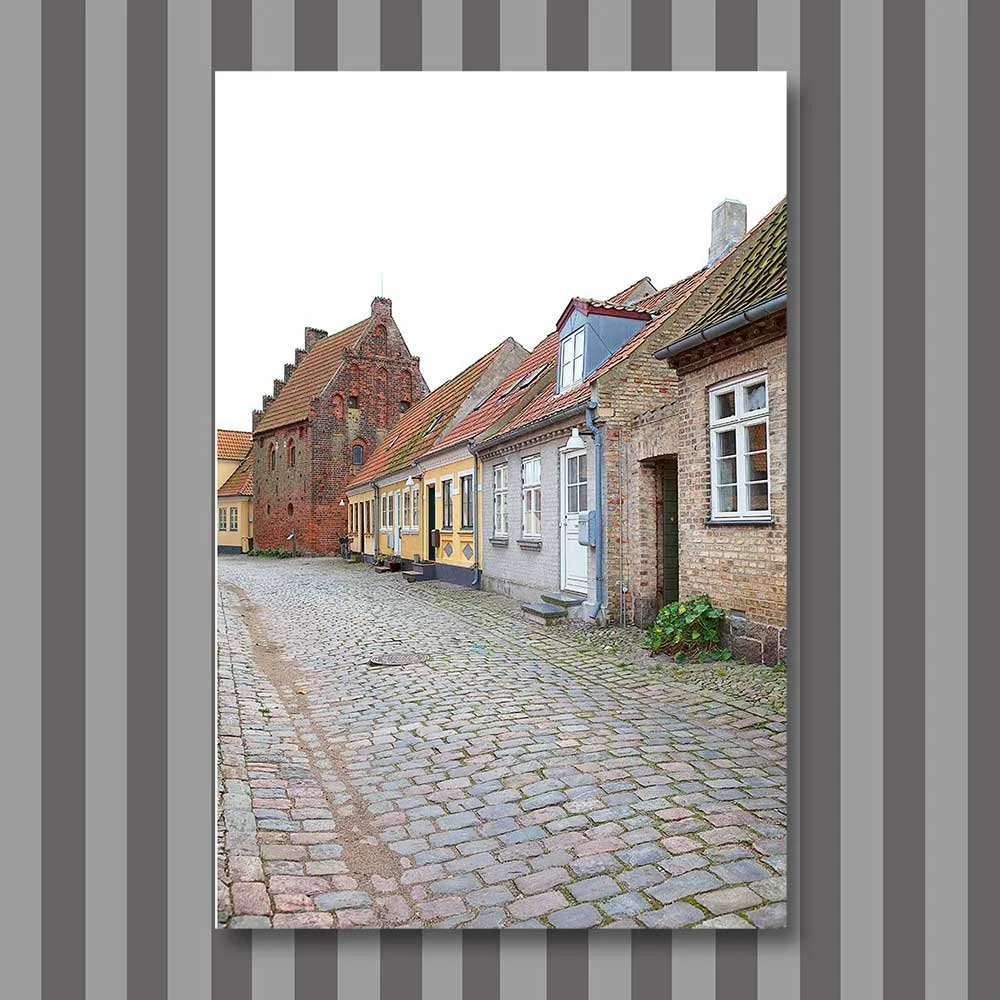 Titel: Kopfsteinpflaster und Geschichte (Leinwand)