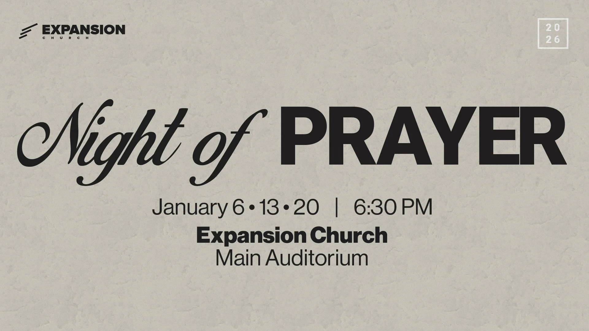 Night of Prayer 