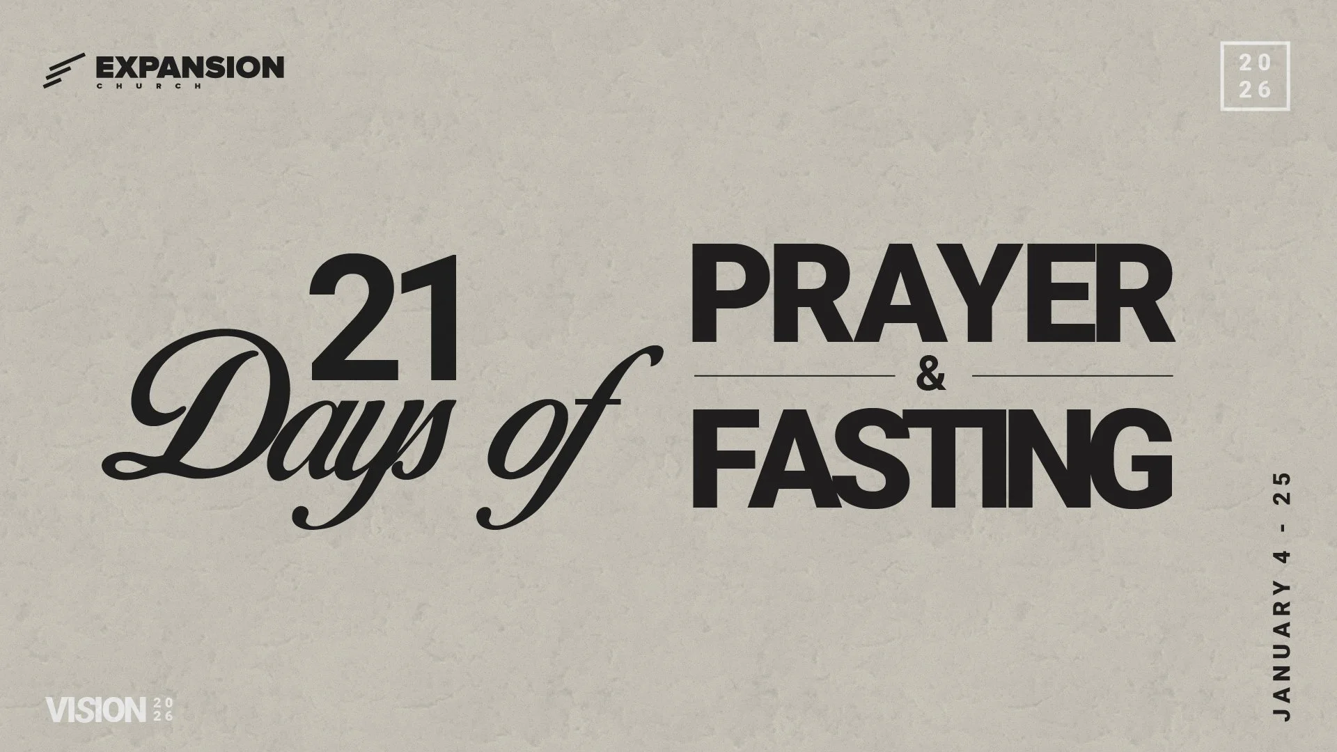 21 Days of Prayer & Fasting 