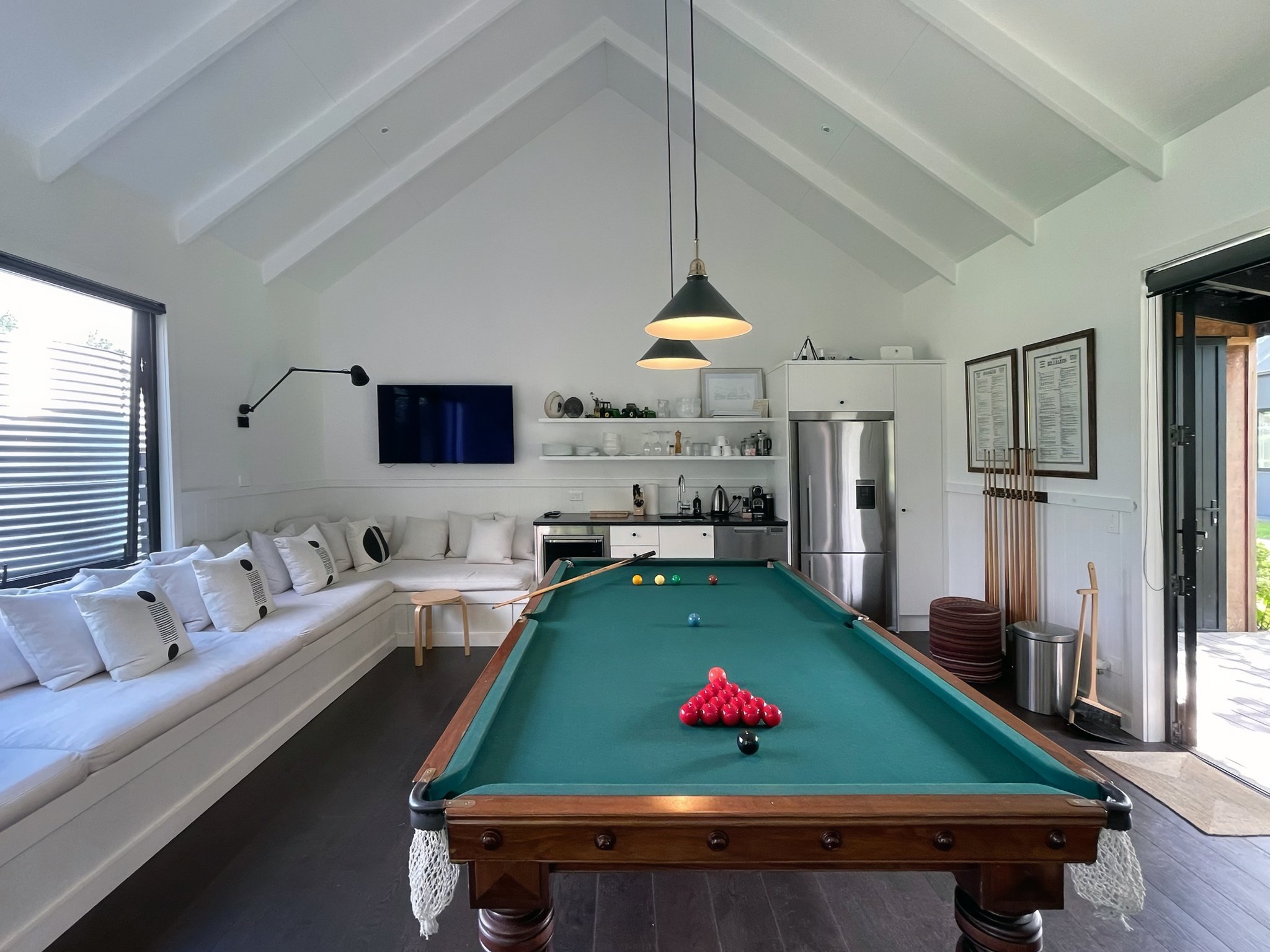 luxury home billiard room