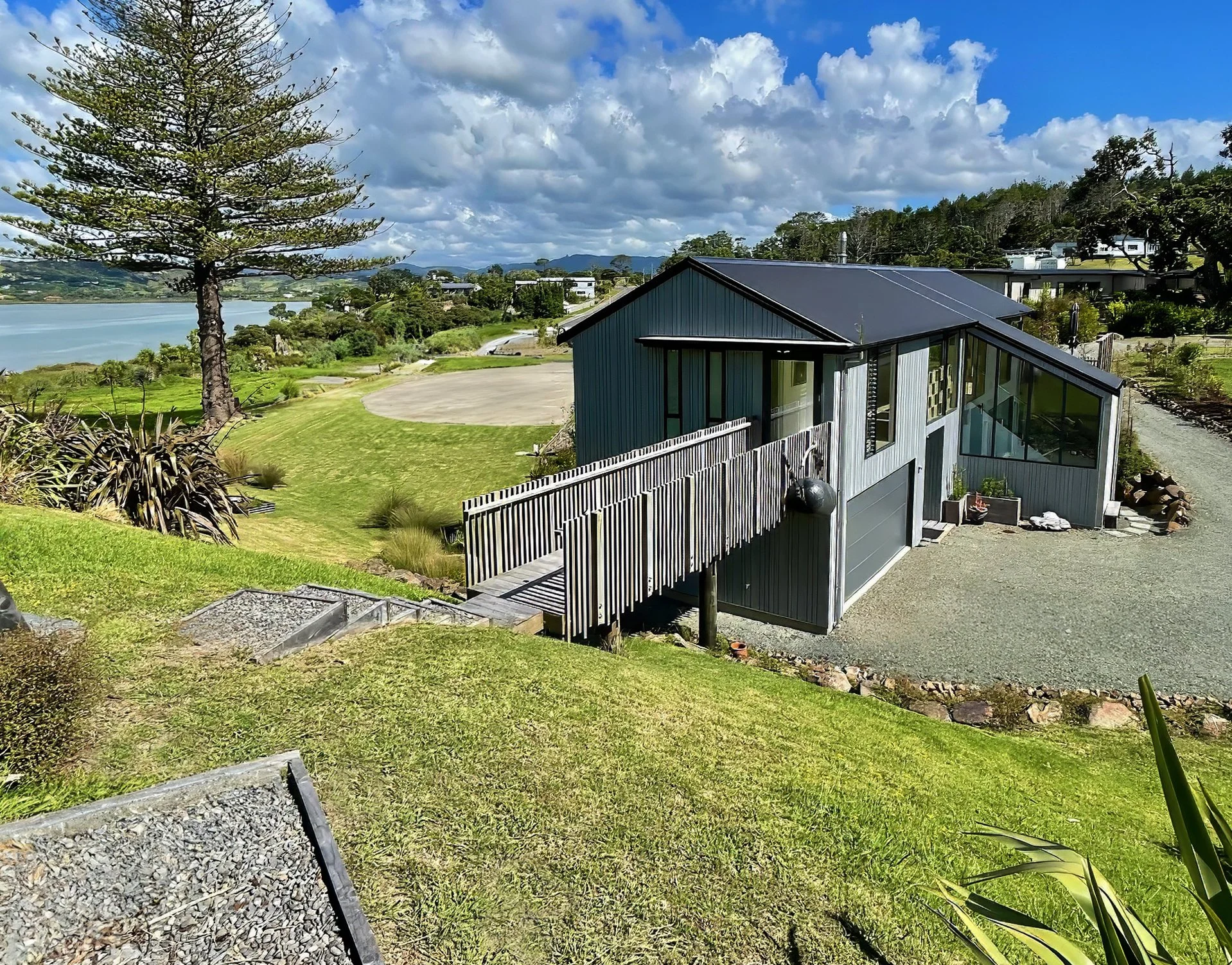 Mangawhai Point two storey new home with dark cladding, Elite Building Northland