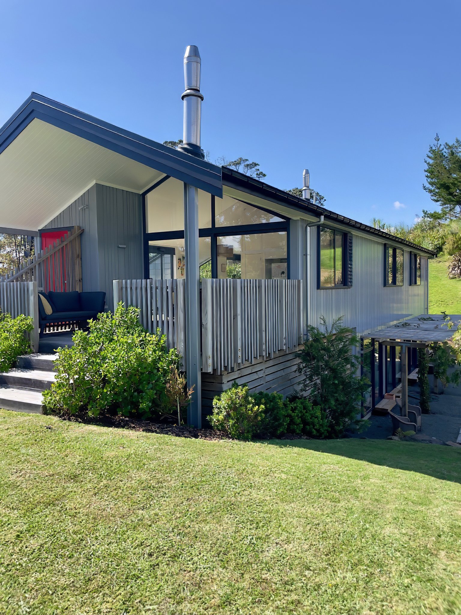 two-storey home with estuary views