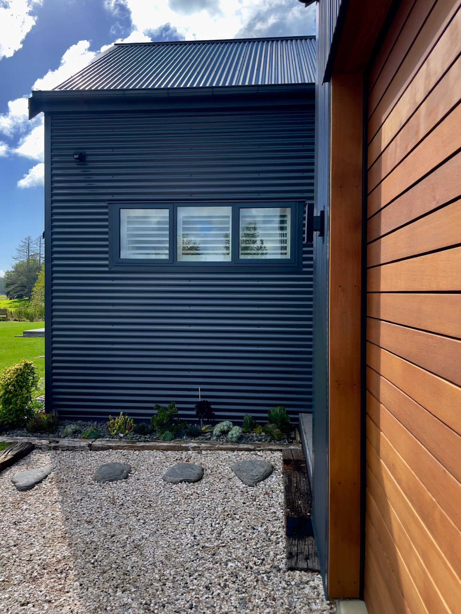 Alexandra Lane new home landscaped garden beds, Elite Building Mangawhai