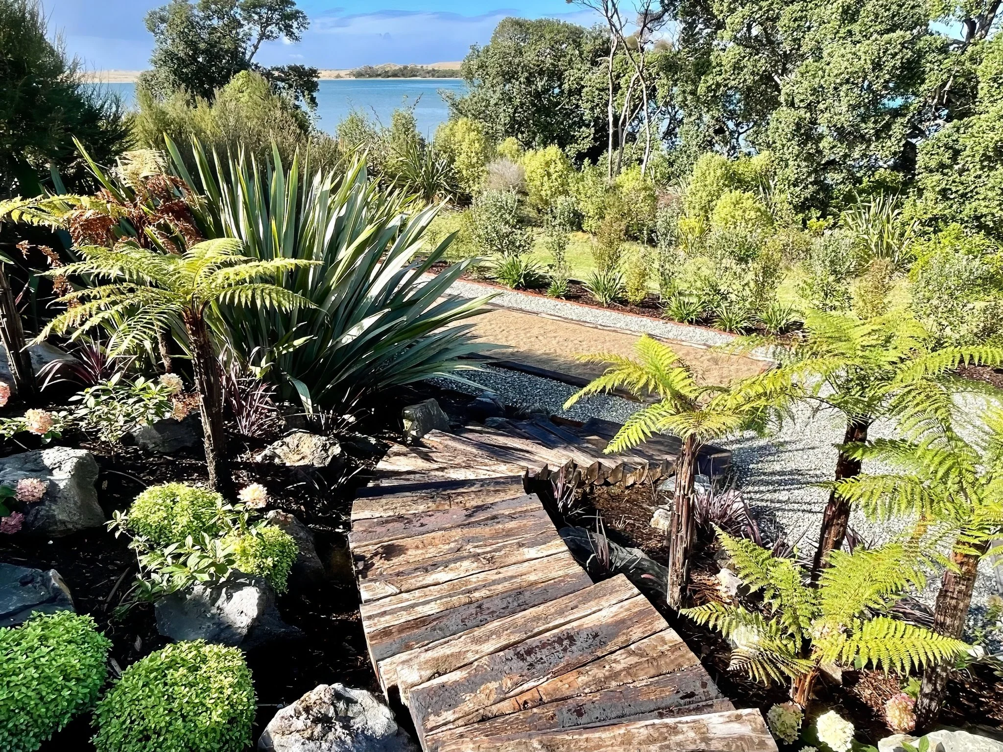 Sand Dune new home coastal gardens overlooking Mangawhai Harbour, Elite Building Northland
