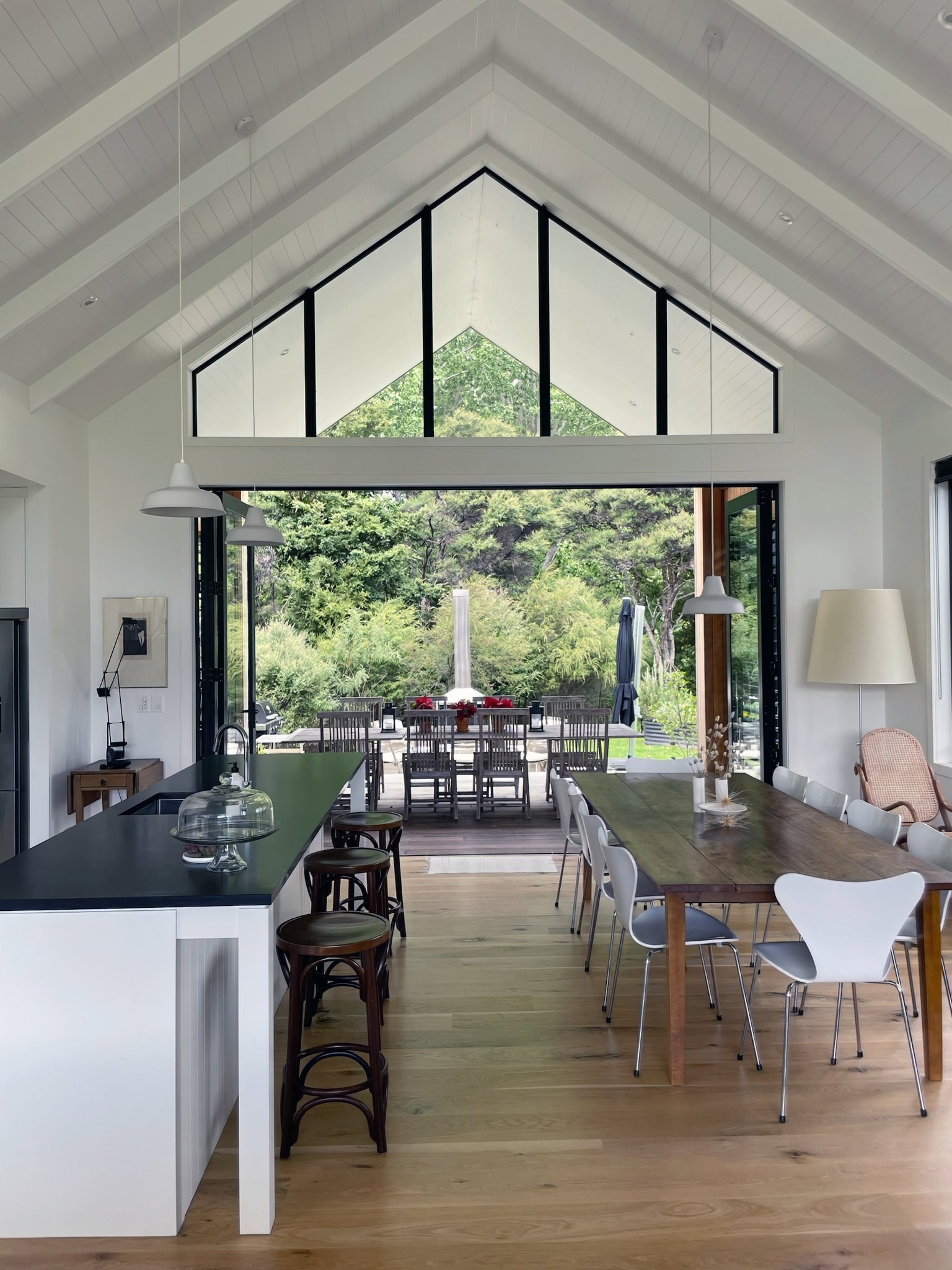 luxury home interior kitchen and dining table