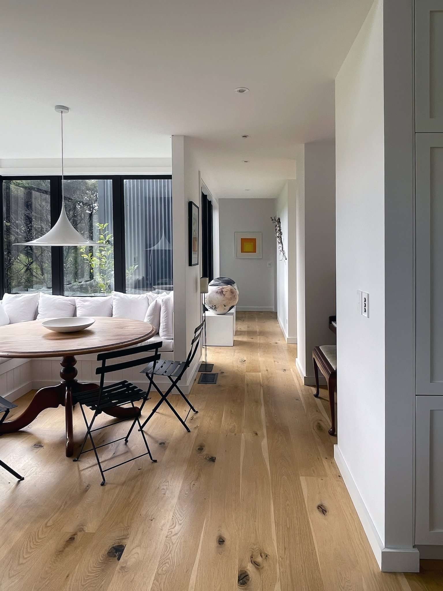 luxury home breakfast nook and hall