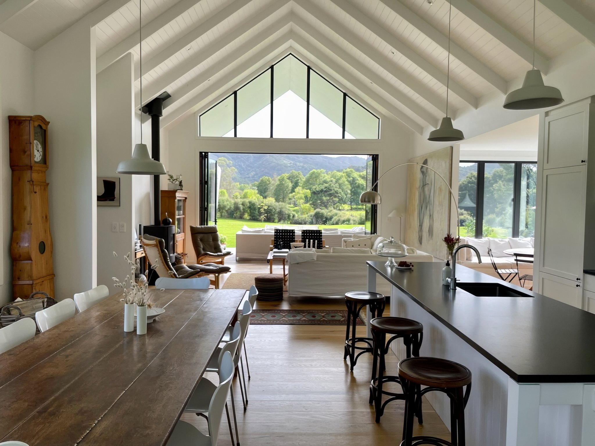 luxury home interior kitchen and dining table