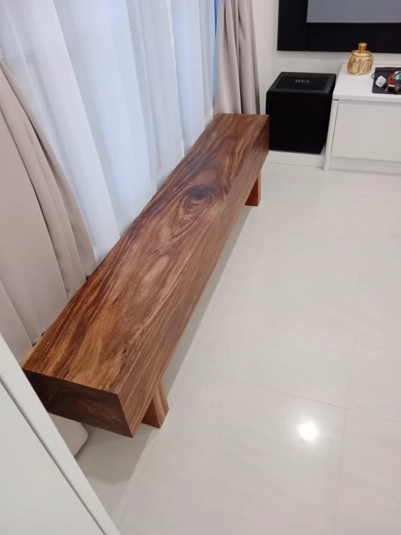 A Long Bench In Living Room