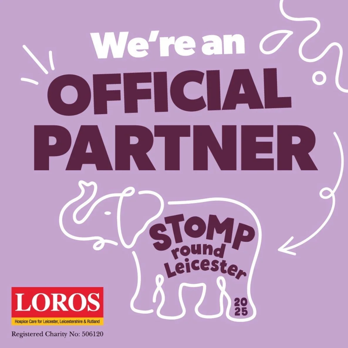STOMP Round Leicester 2025 Official Partner Logo