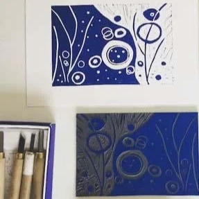 Mindful Linocut