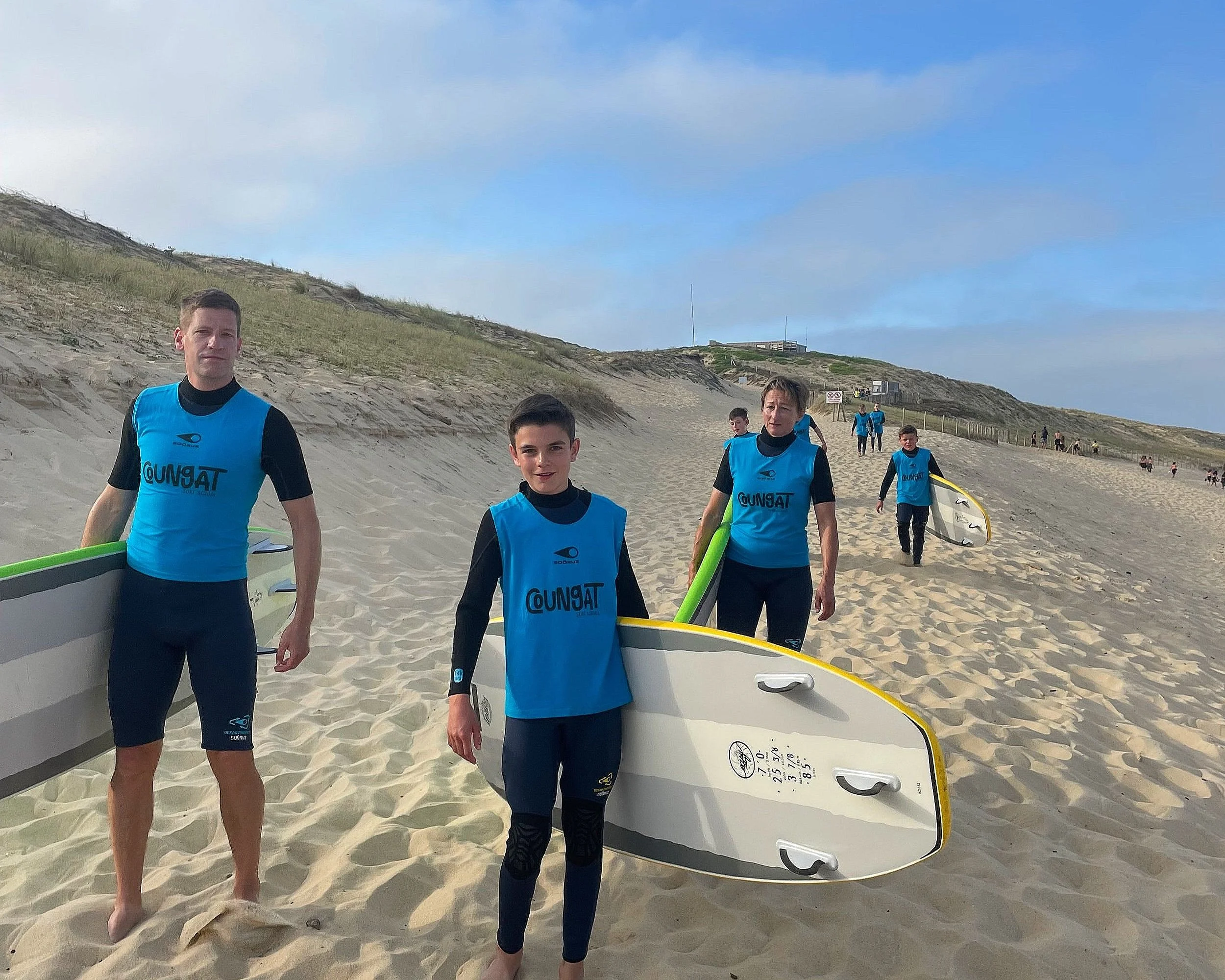 Cours de surf en famille Soustons