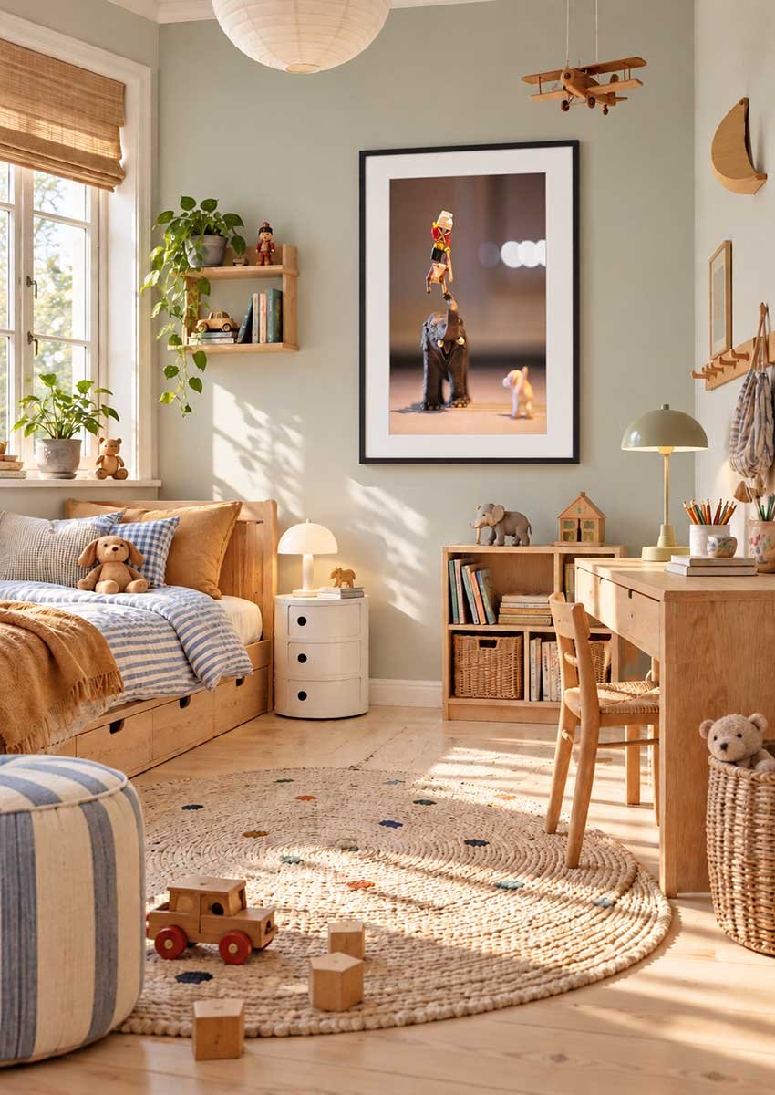 Sunlit-Scandinavian-Kids’-Room-with-Elephant-Art.jpg