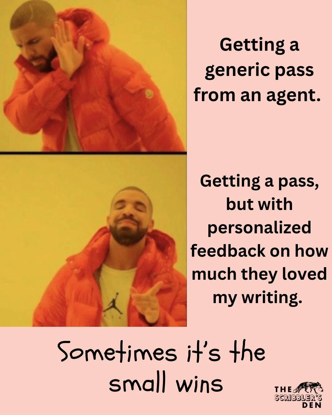 What's the best compliment you've received even though it was linked to a pass on your query or manuscript from an agent or editor? Tell us in the comments!! 

It really is eye opening to know that you can write a FANTASTIC story and traditional publ