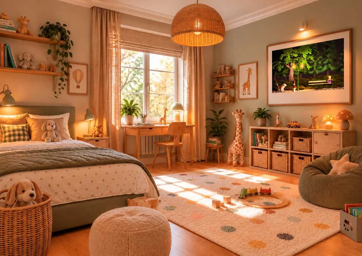Cozy-Scandinavian-Kids’-Room-with-LEGO-Park-Art.jpg