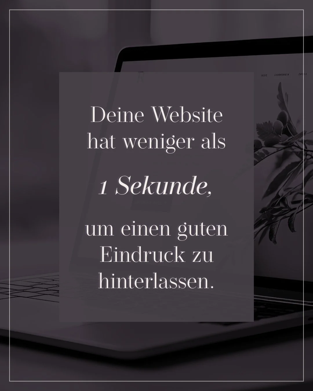 Deine Website hat weniger als 1 Sekunde, um einen guten Eindruck zu hinterlassen.

Das klingt hart ...ist aber Realit&auml;t. Menschen entscheiden blitzschnell, ob sie sich von deiner Marke angesprochen f&uuml;hlen oder weiterscrollen.

Was macht den
