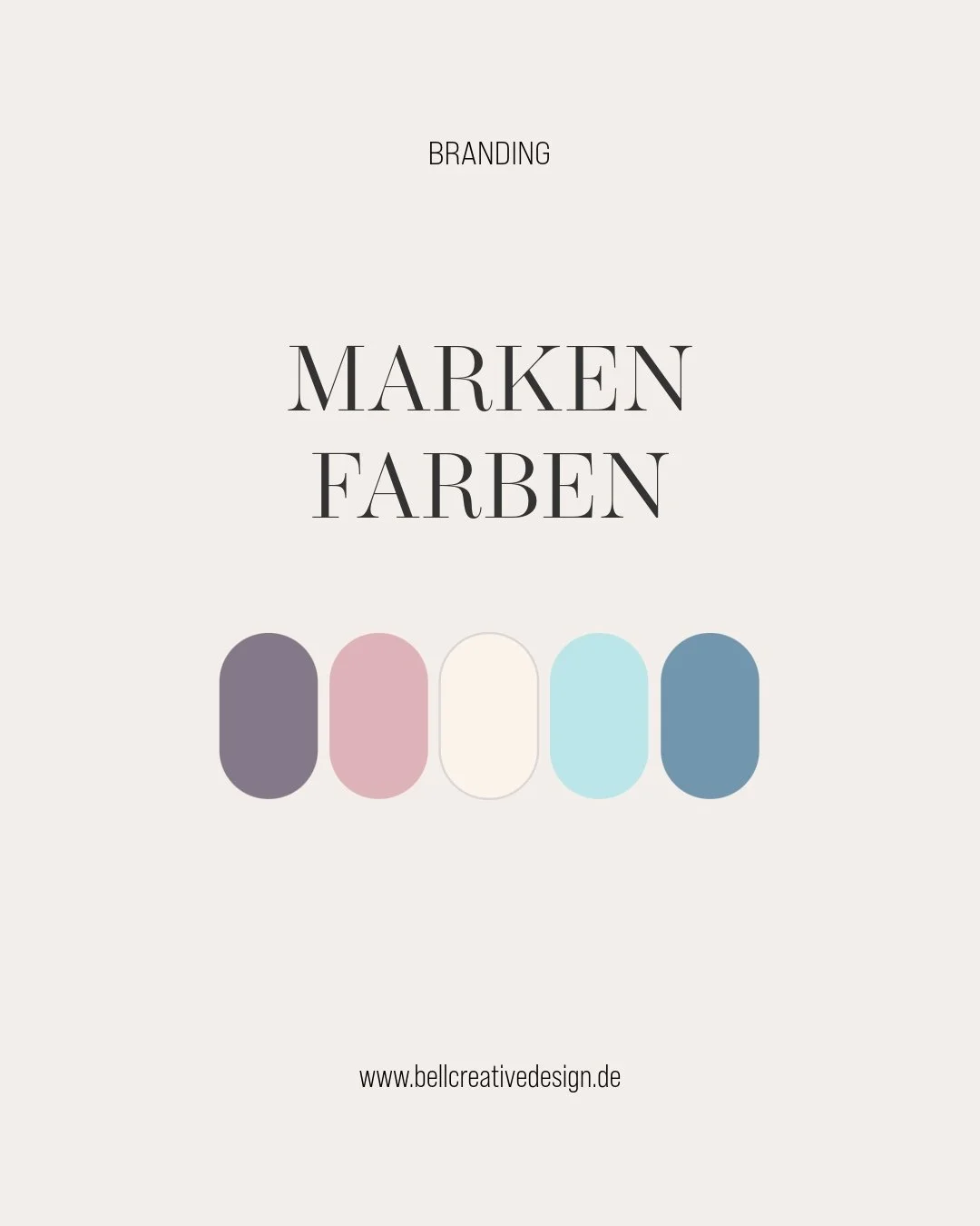 Sanfte Pastellfarben f&uuml;r deinen Markenauftritt!

Pastellfarben strahlen Eleganz und Ruhe aus. Perfekt, um deine Marke einladend und modern zu pr&auml;sentieren! 🌸 Ob zarte Rosat&ouml;ne oder sanftes Blau, diese Palette schafft Vertrauen und ble