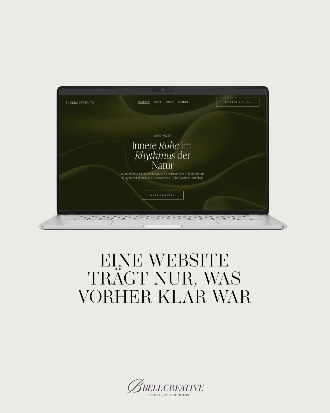 Eine Website tr&auml;gt nur, was vorher klar war.

Oft herrscht der Glaube, eine neue Website w&uuml;rde alle Probleme l&ouml;sen. Doch Design allein kann keine fehlende Identit&auml;t ersetzen. Es kann sie lediglich sichtbar machen.

F&uuml;r mich b