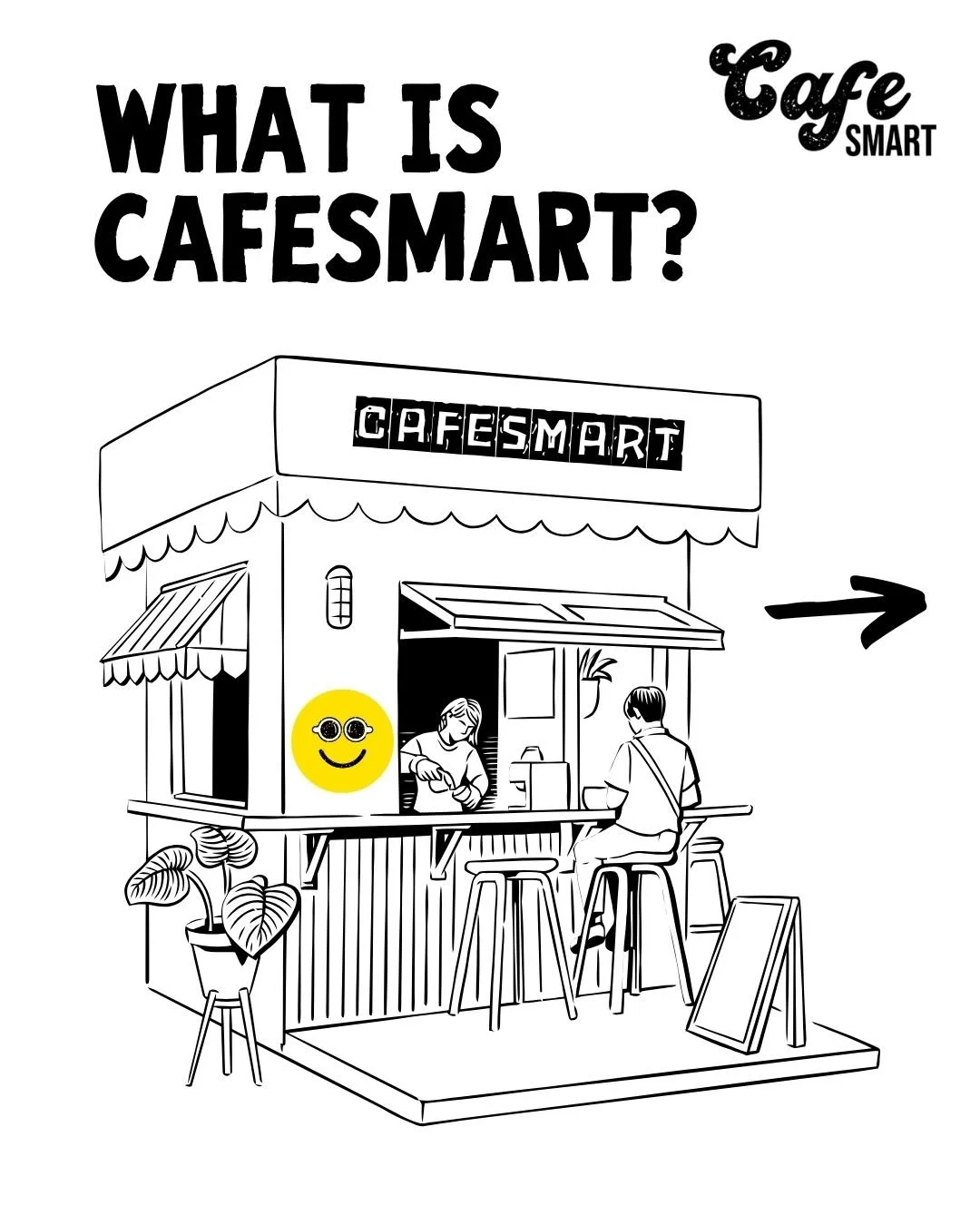 Happy CafeSmart Day! Today's the day, come on down and buy a cup of coffee, or 5! We'll put a dollar towards fighting homelessness for every cup. While your here, it scan a QR code and donate the cost of a coffee. See you soon!