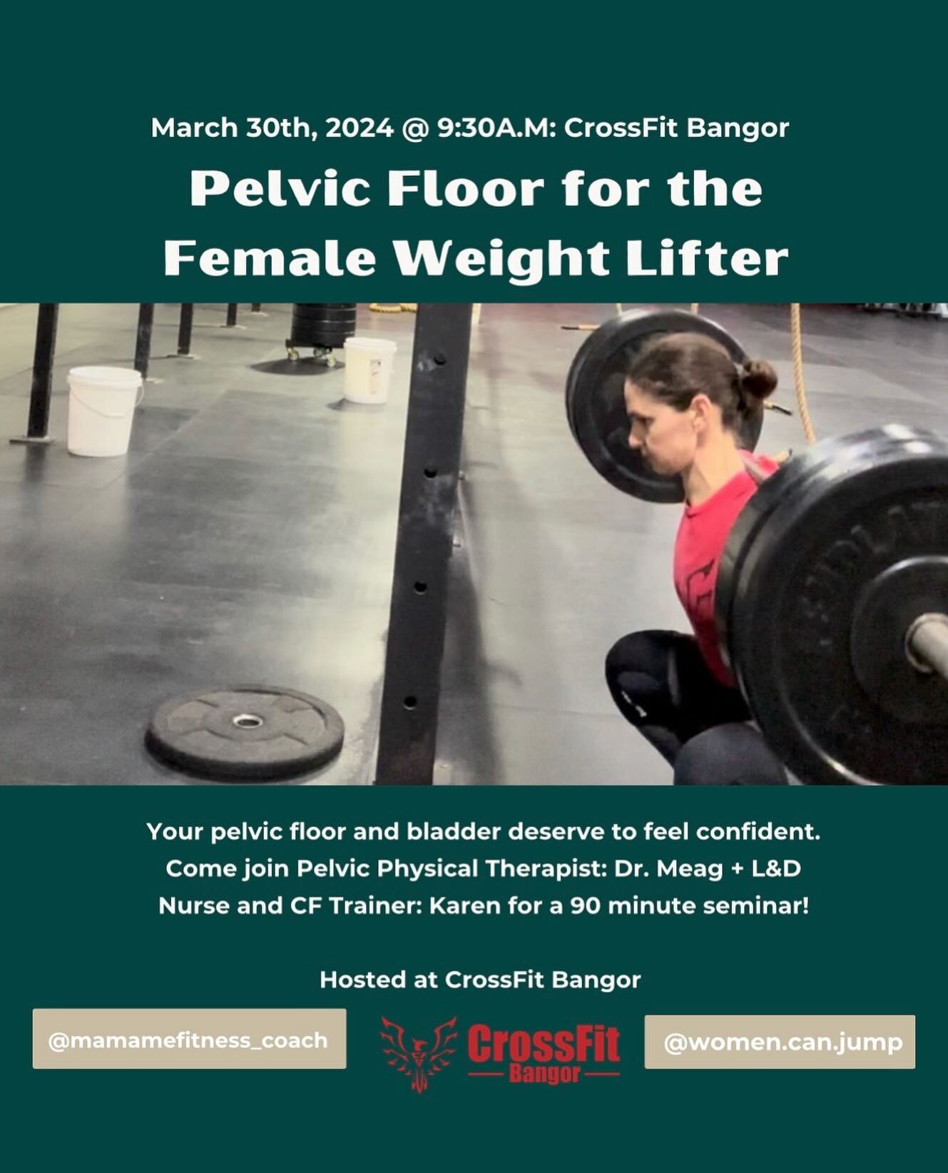 You asked for it, here it is!  Learn to lift heavy with confidence.  We will be focusing on your pelvic floor when it comes to squatting with a barbell and answering all your questions when it comes to using a weight belt. 

➡This fun and educational