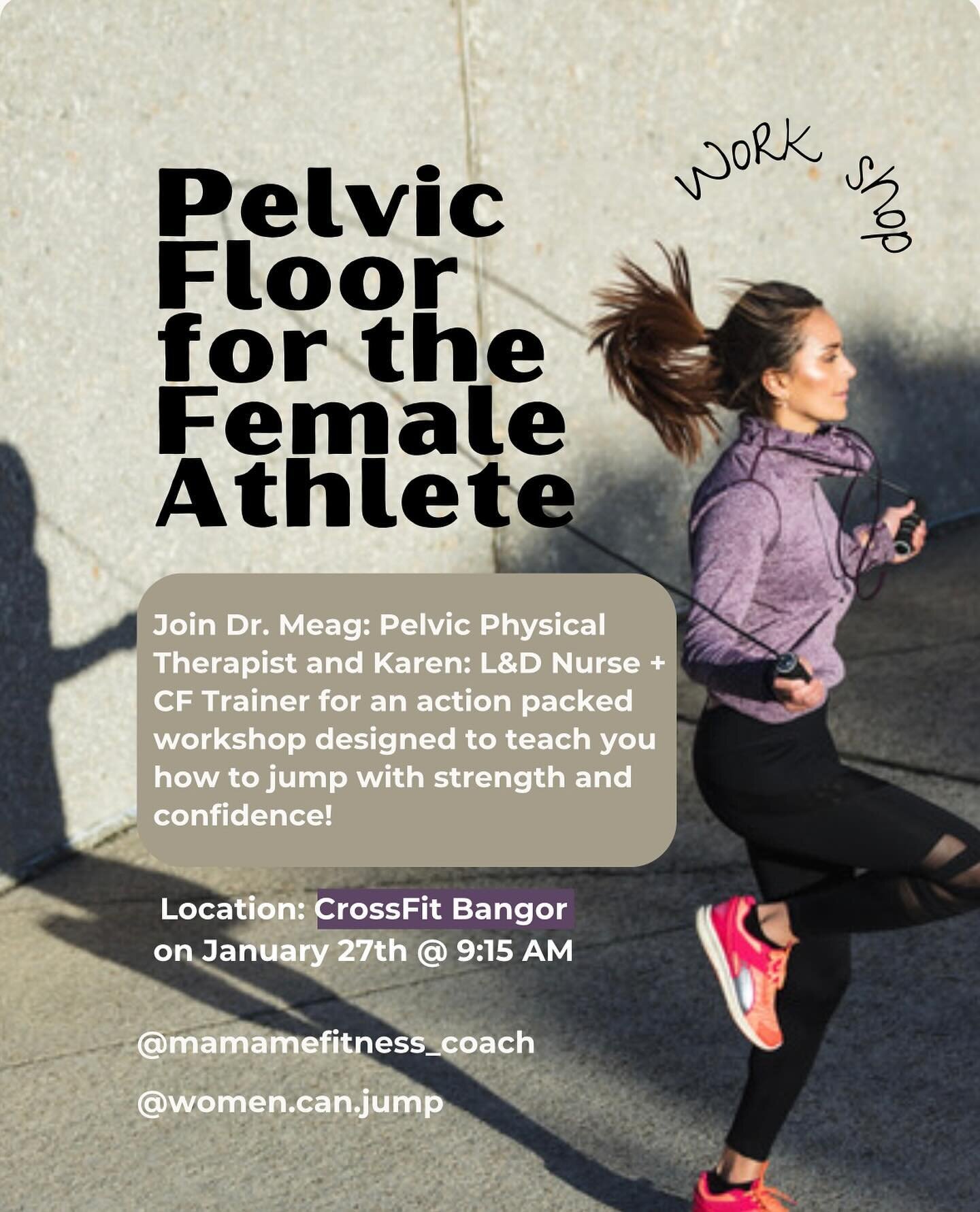 Don&rsquo;t wait to sign up, spots are filling up.  Join us at CrossFit Bangor on January 27th at 9:15am for Pelvic Floor Seminar! Spots are filling up fast, sign up now to secure your spot in this great workshop! 

This fun and educational workshop 