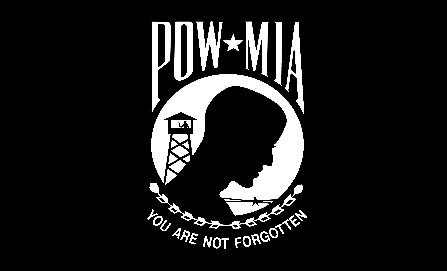 USA POW/MIA Flag Tube In Blank